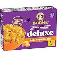 Annie's Homegrown Creamy Deluxe Shells & Real Aged Cheddar Sauce Macaroni, 11 oz