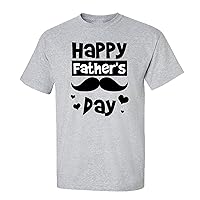 Father's Day Happy Father's Day Short Sleeve T-Shirt-Sports Gray-Large