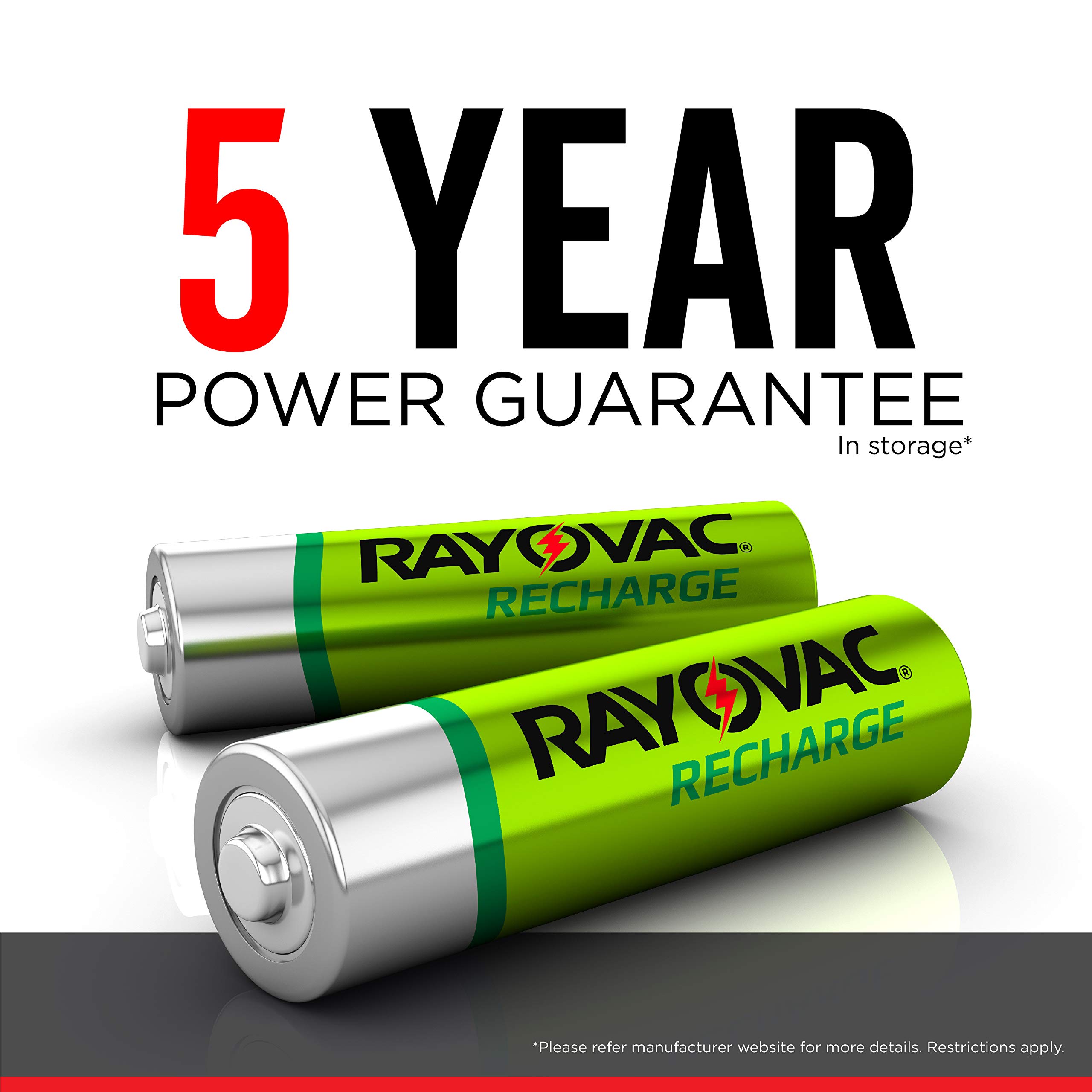 Rayovac Rechargeable AA Batteries, Rechargeable Double A Batteries (4 Count)