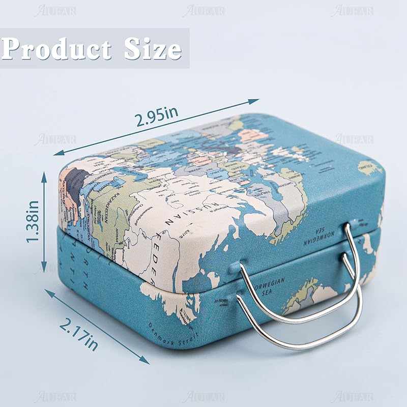 Mua AUEAR, 5 Pack Vintage Mini Suitcase Boxes Candy Box Tin Plate ...