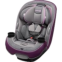 Safety 1st Grow and Go All-in-One Convertible Car Seat,Rear-Facing 5-40 pounds, Forward-Facing 22-65 pounds, and Belt-Positioning Booster 40-100 pounds, Sugar Plum Pop