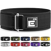 Self-Locking Weight Lifting Belt - Premium Weightlifting Belt for Serious Functional Fitness, Power Lifting, and Olympic Lifting Athletes (26