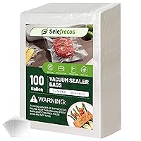 100 Gallon Vacuum Sealer Bags, Heavy Duty BPA Free 11 x 16 Inch Vacuum Seal Bags for Food Saver, Seal a Meal, Weston. Commercial Grade Vacuum Food Storage Bags for Sous Vide Freezer Storage Meal Prep