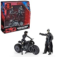 The Batman 2022 Movie Series Selina Kyle Chase Set with Batman and Motorcycle
