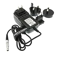 Alvin's Cables 2 Pin Male to Universal AC with UK EU AU US Plugs Adapter Converter Power Cable for Z CAM E2 Flagship Teradek Cube Hollyland Cosmo 600