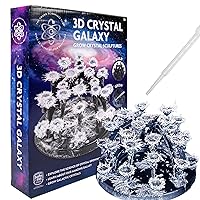 3D Crystal Galaxy, Grow Crystal Sculptures, Crystal Growing Kit for Kids Science Experiments Gifts for Boys & Girls, STEM Kits for Kids, STEM Toys, 8 Year Old Boy Gift