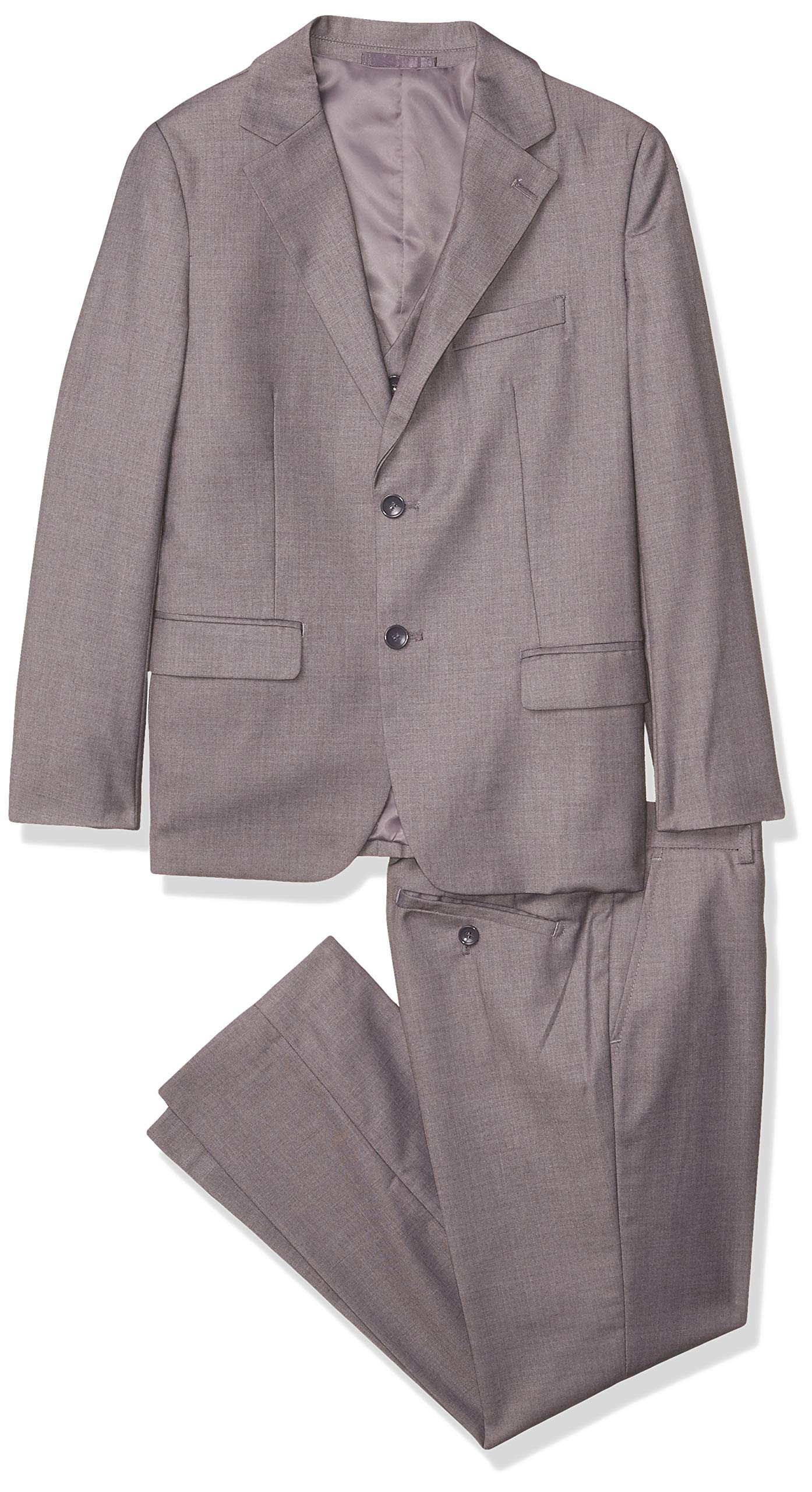 American Exchange Boys Solid Vested Suit-Husky Sizes
