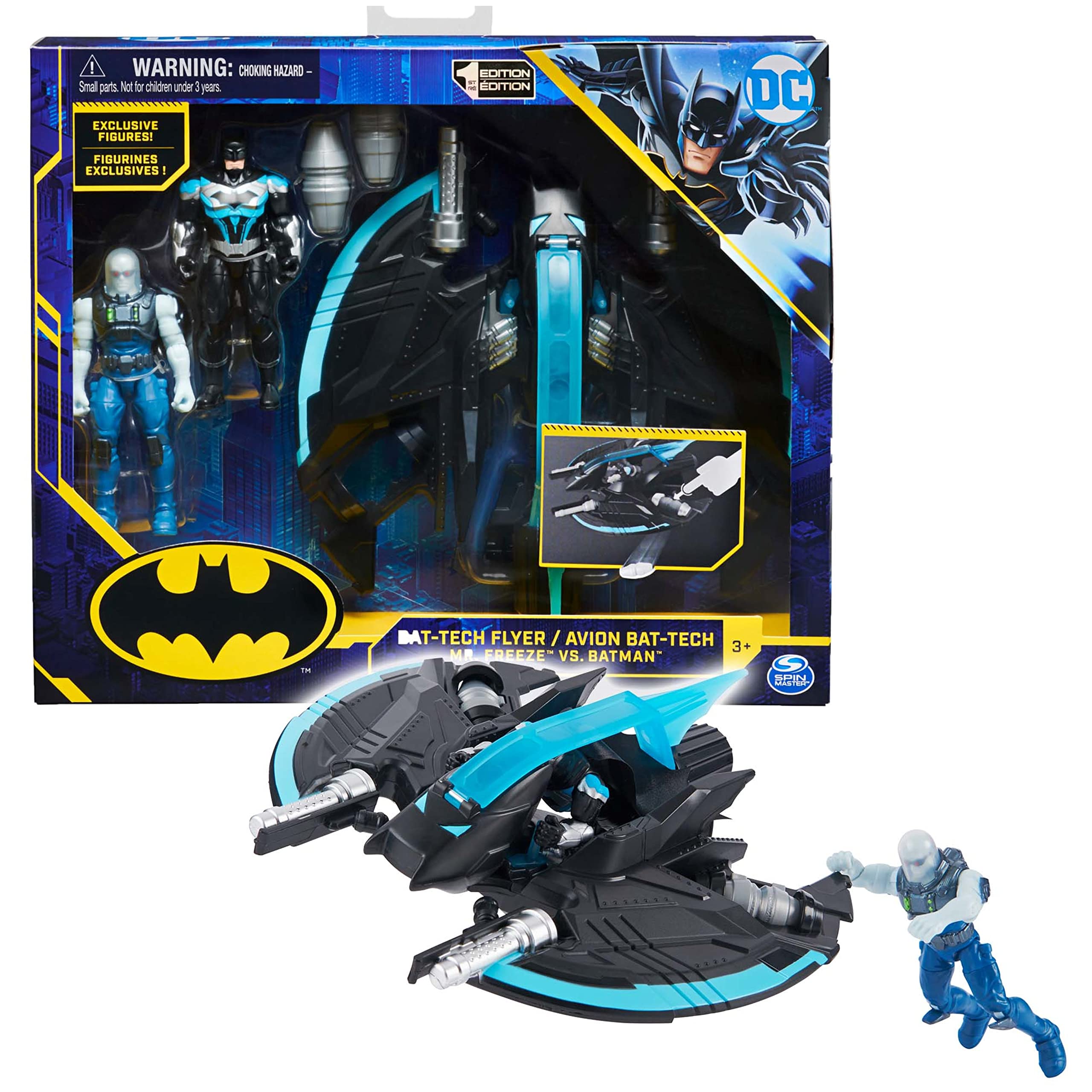 Mua DC Comics Batman Bat-Tech Flyer with 4-inch Exclusive Mr. Freeze and Batman  Action Figures, Kids Toys for Boys Ages 3 and Up trên Amazon Mỹ chính hãng  2023 | Giaonhan247