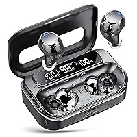 Ear Buds Wireless Bluetooth Earbuds Bluetooth 5.3 Headphones with 4 ENC Noise Cancelling Mic Powerful Bass In-Ear Earbuds with LED Display 128H IP7 Waterproof 2024 New Earphones for Ios/Android