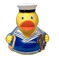 Ships Capitan (Blue) Rubber Duck | Ducks in the Window®