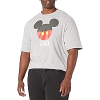 Disney Classic Mickey Dad Pants Men's Tops Short Sleeve Tee Shirt