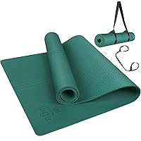 Yoga Mat Non Slip, Pilates Fitness Mats, Eco Friendly, Anti-Tear 1/4 Thick  Yoga Mats for Women, Exercise Mats for Home Workout with Carrying Sling and  Storage …