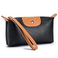imeetu Women's Wristlet Clutch Purse Leather Cell Phone Wallet Handbag with Wrist Strap