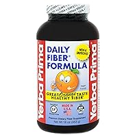 Orange Flavored Daily Fiber Formula 16 oz Powder - Great Tasting, Premium Bulking Supplement for Regularity Support, Contains 5 Fiber Types, Made in The USA, Non-GMO, Gluten Free