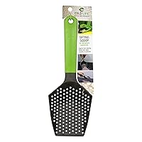 Easy to Clean Sifting Litter Scoop Shovel for Small Pets Or Reptile Terrarium Sand Waste,Green,9 inches