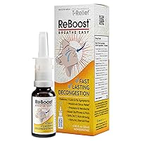 ReBoost Breathe Easy Decongestion Nasal Spray Fast-Acting Cold & Flu Symptom Relief Natural Homeopathic Ingredients Help Calm Congestion, Headache & Sinus Pressure - 0.68 oz