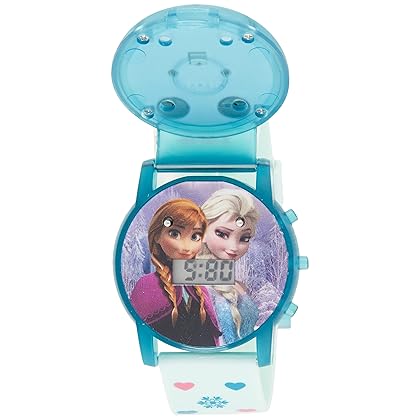 Accutime Kids Disney Frozen Digital LCD Quartz Wrist Watch with Strap, Cool Inexpensive Gift & Party Favor for Toddlers, Boys, Girls, Adults All Ages