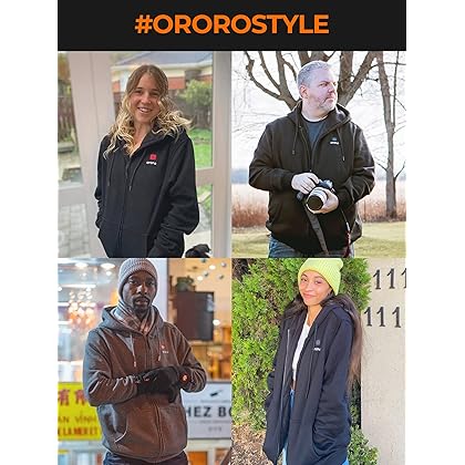 ORORO Heated Hoodie with Battery Pack (Unisex)
