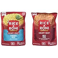 Rice-A-Roni Heat & Eat Rice, Microwave Rice, Quick Cook Rice, 2 Flavor Variety Pack, (6 Pack)