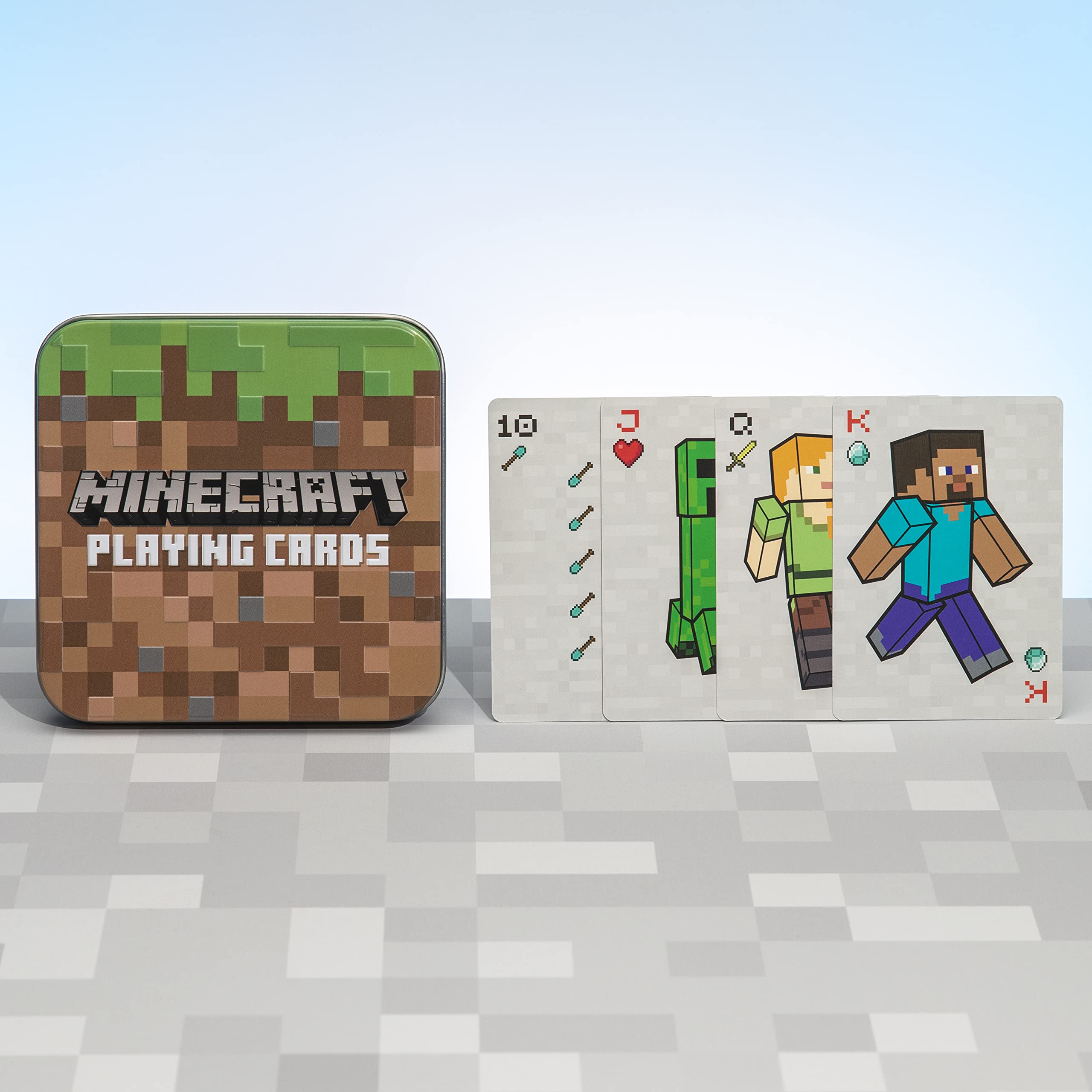 Minecraft Playing Cards - Standard Deck of Cards in Collector Travel Tin