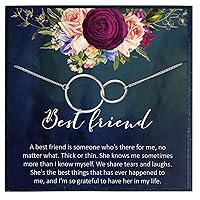 Best Friend Necklace Gifts for Best Friend Gifts from Best Friend Jewelry Friendship Necklace Friends Forever Necklace for Friends Moving away Gifts