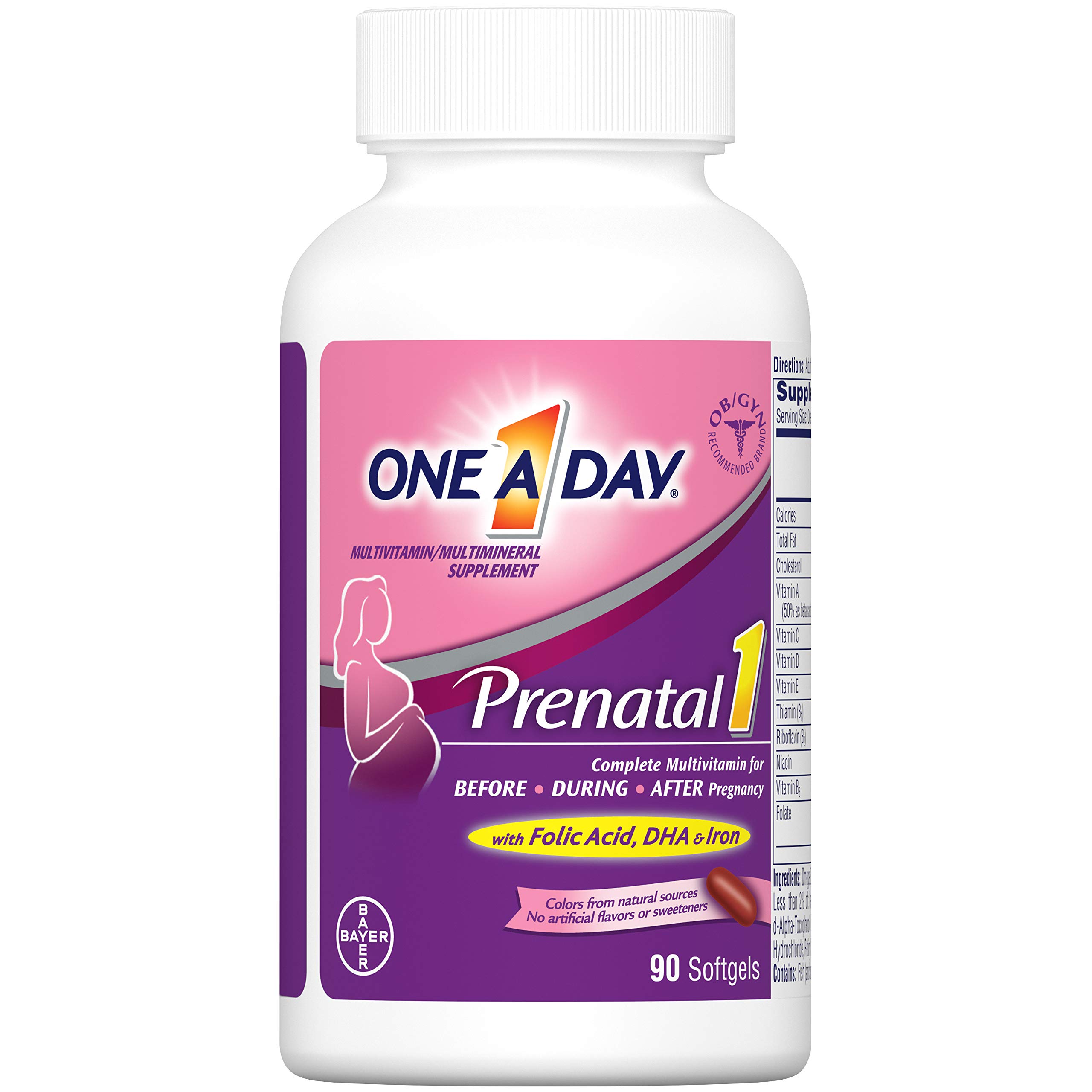 Mua One A Day Women's Prenatal 1 Multivitamin, Supplement for Before,  During, and Post Pregnancy, Including Vitamins A, C, D, E, B6, B12, and  Omega-3 DHA, 90 Count trên Amazon Mỹ chính