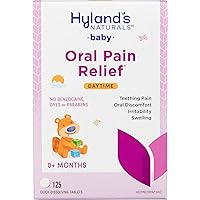Naturals Baby Daytime Soothing Tablets with Chamomilla, Natural Relief of Oral Discomfort, Irritability, and Swelling, 125 Count ( Packaging may Vary )