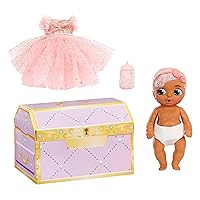 Baby Born Surprise Small Dolls Series 8 - Unwrap Surprise Collectible Baby Doll with 3 Water Surprises, Gemstone-Themed Dress, Color Change Diaper, Treasure Chest Packaging, for Kids Ages 4 & Up