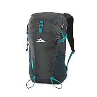 High Sierra Pathway 2.0 Backpack with Hydration Storage Sleeve, for Hiking, Biking, Camping, Traveling, Black, 30L