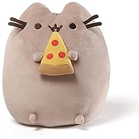 GUND Pusheen Snackable Pizza Plush, Stuffed Animal for Ages 8 and Up, 9.5”, Gray