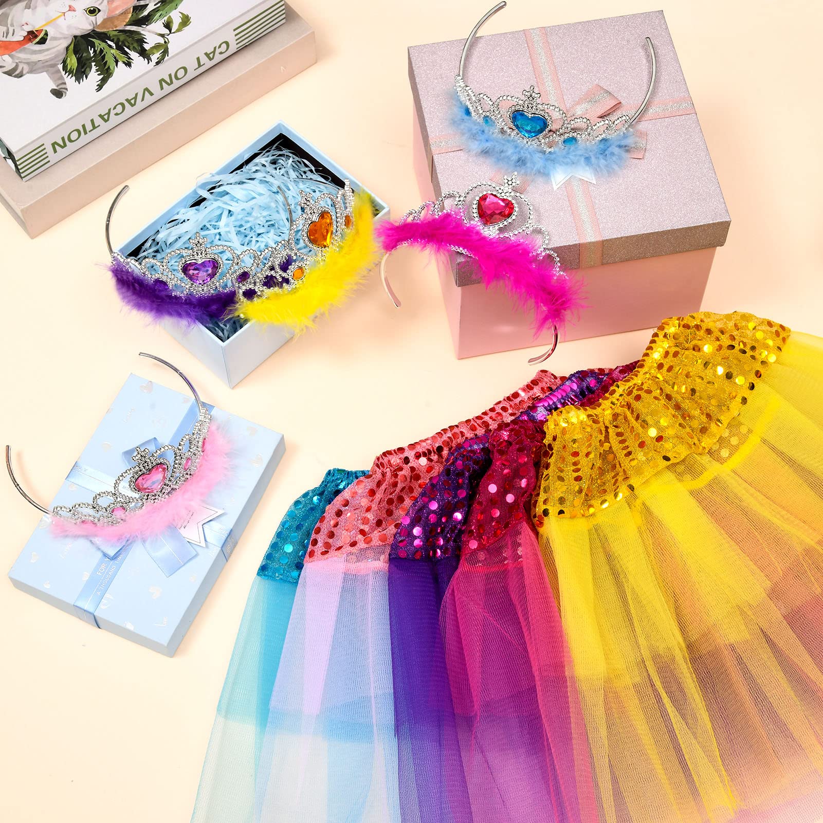 G.C Princess Dress up Accessories Girl Gift Set Crown Tiara Dress up Toy Play Party Favors Costume for Girls