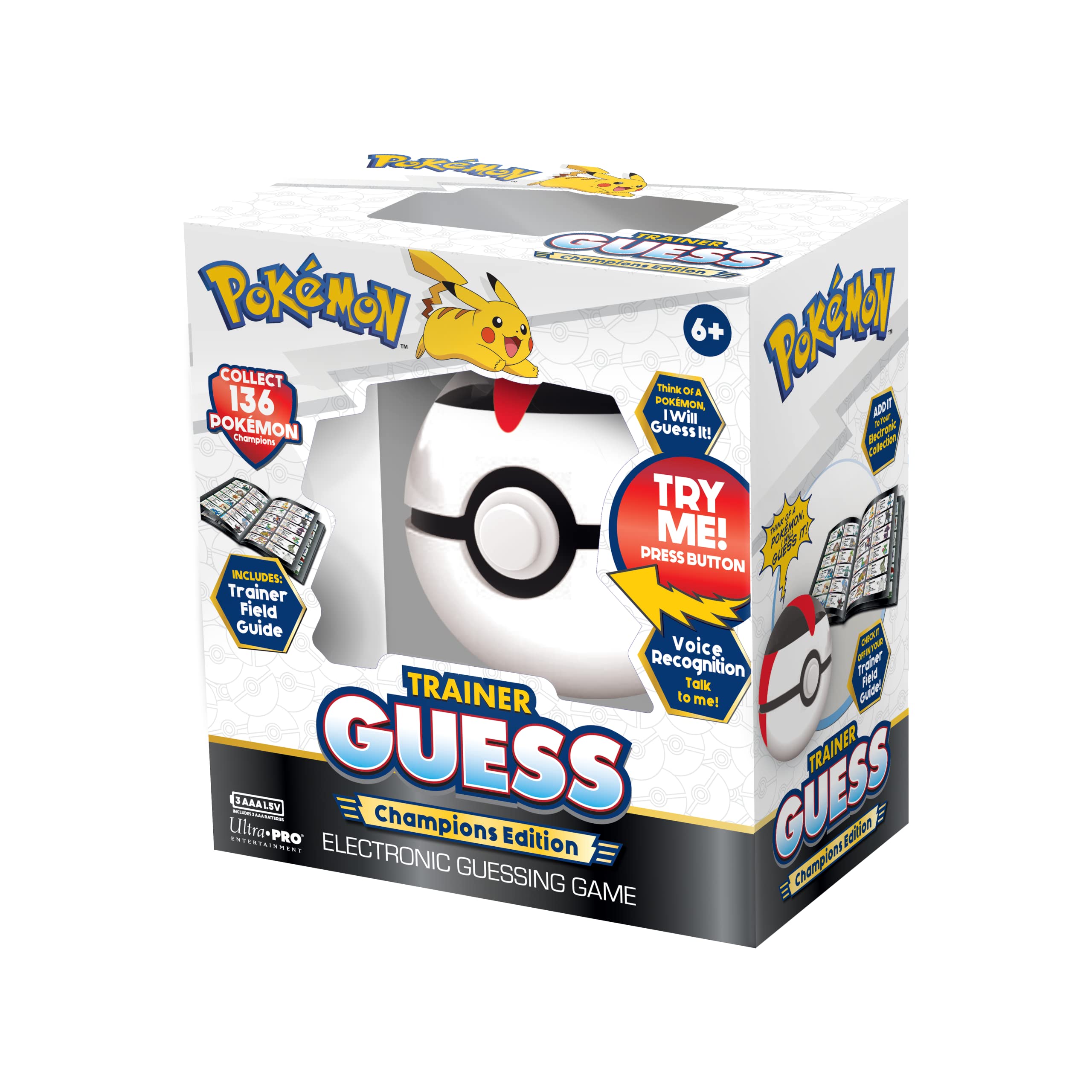 Pokemon Trainer Guess - Champion Pokemon Toy, I Will Guess It! Electronic Voice Recognition Guessing Brain Game Pokemon Go Digital Travel Board Games Toys