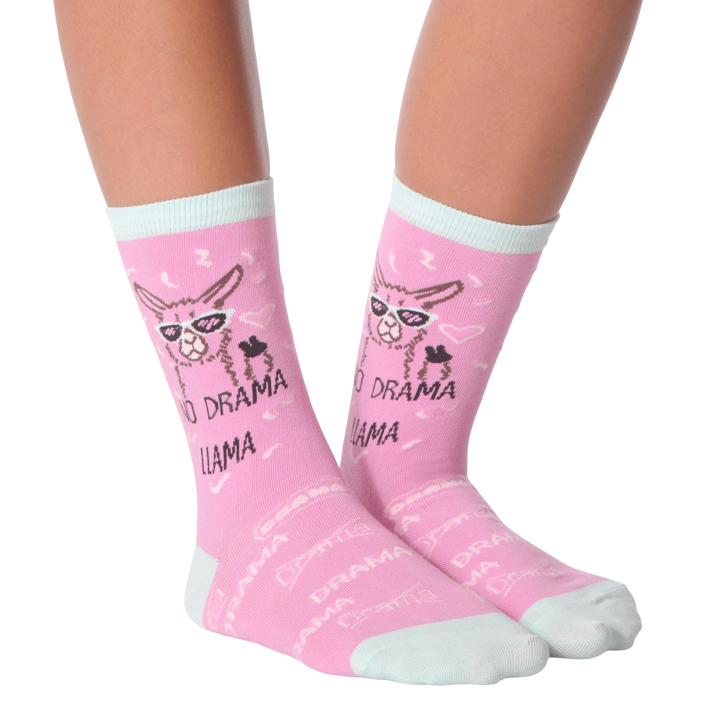 K. Bell Socks Women's Funny Animal Crew Socks-1 Pairs-Cool & Cute Wordplay Novelty Gifts