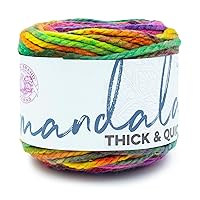 (1 Skein) Lion Brand Yarn Mandala Thick & Quick Bulky Yarn, Swirl