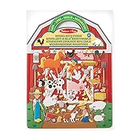 Melissa & Doug Reusable Puffy Stickers - Farm Activity Pad Sticker Pads 3+ Gift for Boy or Girl