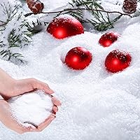 Bencailor 7.1 oz White Artificial Snow Plastic Snow Instant Snow Powder  Fake Snow Decoration Dry Plastic Snowflakes for Christmas Trees Winter
