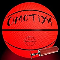 LED Glow in The Dark Basketball, NO 7 Light Up Basketball for Teen, Cool Sports Gear Gifts for Boys & Girls 8 9 10 11 12 13 14 15, Glowing Night Activity for Kids 8-15+ Year Old