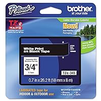 Brother Genuine P-Touch TZE-345 Tape, 3/4