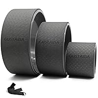Yoga Wheel Set, Sports Yoga Wheel Roller for Back Pain, Stretching, Improving Yoga Poses & Backbend, with Extra Guide & Free Yoga Strap, 3 Pack(13, 10 & 6