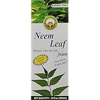 Basic Ayurveda Neem Leaf Juice, Margosa Leaves Juice, 16.23 Fl Oz (480ml), Organic Juice for Healthy Hair and Skin, Helpful for Acne, No Added Sugar