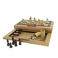 3-in-1 Camphor Wood Combination Set with a Folding Board and Handle for Easy Travel