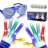 Kids Toys LED Gloves,Boy Toys Age 3-12 Year Old with 6 Flash Mode,Cool Toys Stocking Stuffer for Birthday Halloween Christmas