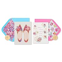 Papyrus Birthday Cards for Her, Shoes and Terrarium (2-Count)