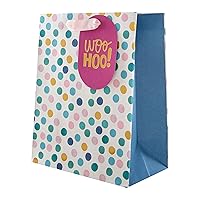 Hallmark Multi-Occasion Medium Gift Bag - Pink and Blue Spot Design