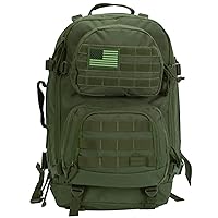 Rockland Military Tactical Laptop Backpack, Green, Large