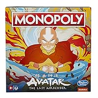 Hasbro Gaming Monopoly: Avatar: Nickelodeon The Last Airbender Edition Board Game for Kids Ages 8 and Up, Play as a Member of Team Avatar (Amazon Exclusive)