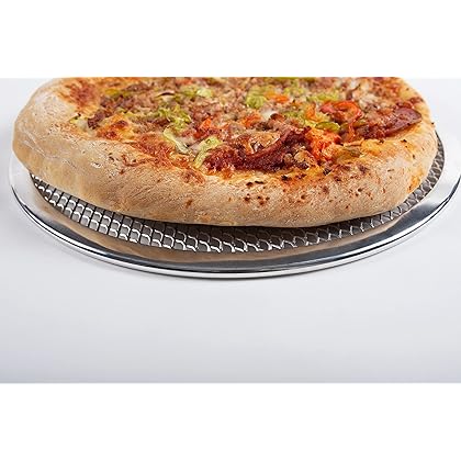 Norjac Pizza Baking Screen, 14 Inch, 2 Pack, Seamless, Restaurant-Grade Aluminum.