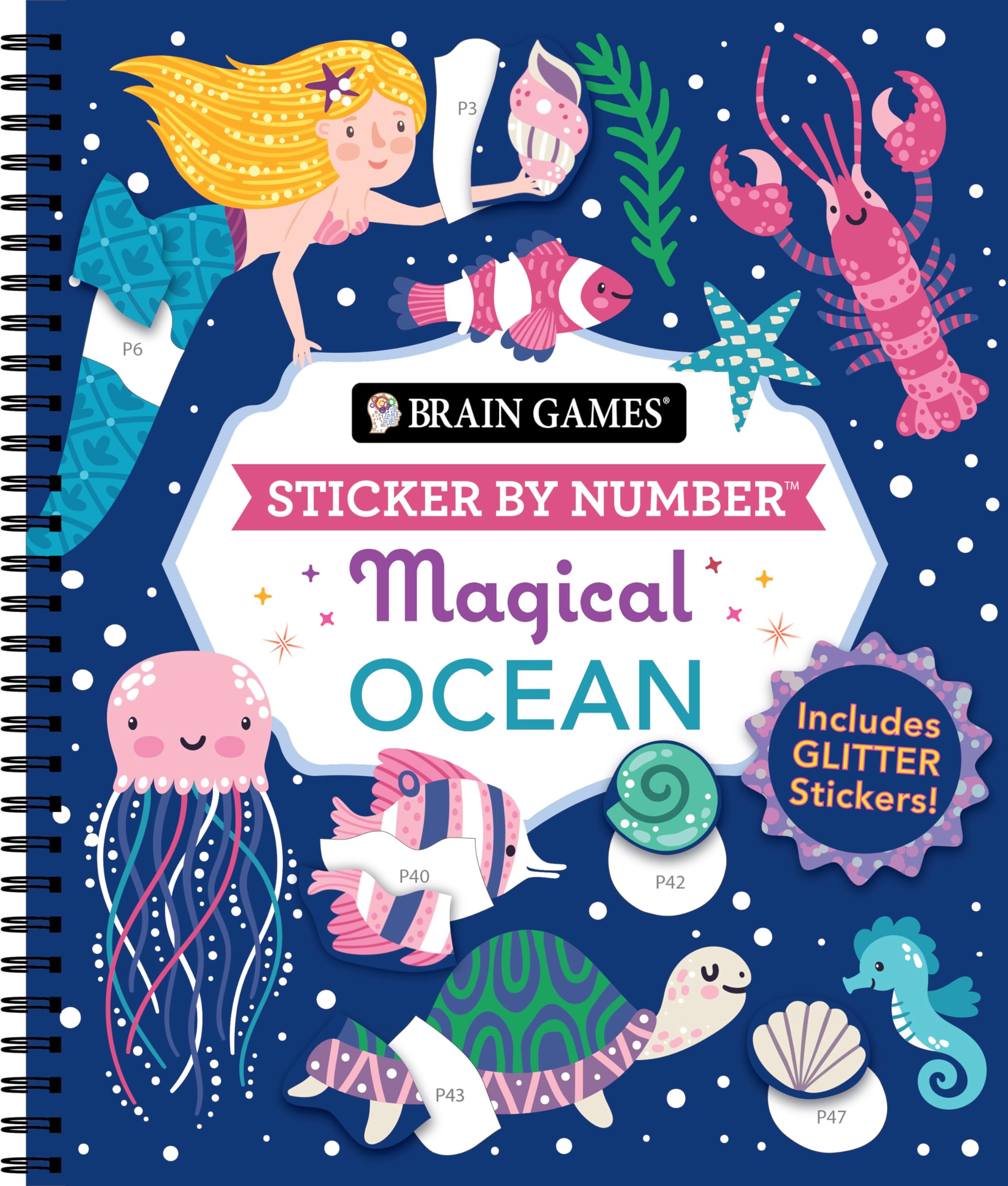 Brain Games - Sticker by Number: Magical Ocean