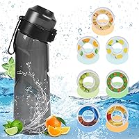 Air Water Bottle, 650ML Scent Water Cup with 12 Flavour Pods, 0% Sugar Water Cup BPA Free With Straw, Sports Water Bottle Suitable for Outdoor Sports