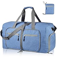 Dimayar Travel Duffle Bag for Men - Foldable Duffel Bag with Shoes Compartment - Overnight Bags Waterproof & Tear Resistant